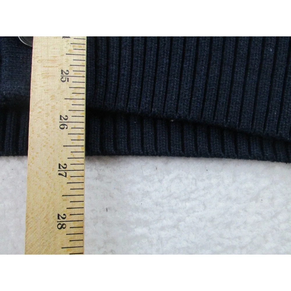 Banana Republic Mad Men Cardigan Sweater Mens Large Navy‎ Shawl Neck Long Sleeve